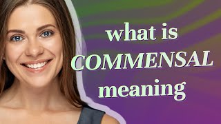 Commensal  meaning of Commensal [upl. by Quillon]