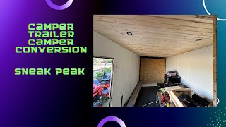 Cargo Trailer Camper Conversion Quick Update [upl. by Ijat]