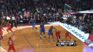 All Star Game 2011 Kobe Bryant TwoHanded Dunk on Lebron James in HD [upl. by Rosemary461]