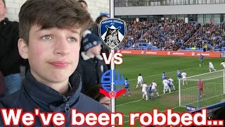 OLDHAM ATHLETIC vs BOLTON  VLOG  Weve been robbed [upl. by Joni]