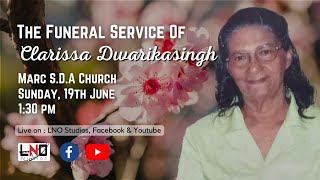 The Funeral Service of Clarissa Dwarikasingh Ma Robin [upl. by Donavon]