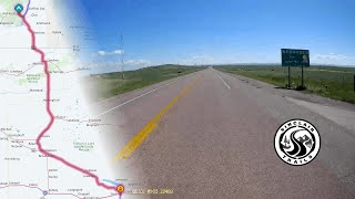 Hot Springs South Dakota to Ogallala Nebraska motorhome travel timelapse [upl. by Atlante]