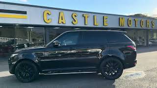 2015 RANGE ROVER SPORT 50 V8 SVR 543 BHP Black for sale at Castle Motors [upl. by Zennas458]