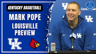 Kentucky Head Coach Mark Pope Previews Battle of the Bluegrass Matchup With Louisville [upl. by Rivard999]