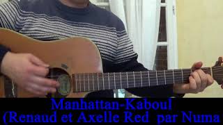 Manhattan Kaboul Renaud et Axelle Red  cover guitare voix 2002 [upl. by Quintilla139]