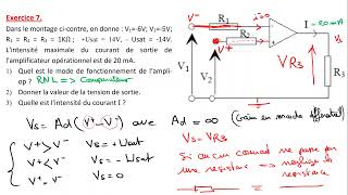 Exercice sur lAmplificateur en Boucle Ouverte  Mode comparateur [upl. by Landry]