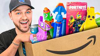 I Bought Every Fortnite Toy On Amazon [upl. by Ahsiruam]