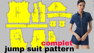 how to make jumpsuit pattern [upl. by Ecirb]