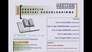 Doçentlik Dosyası Değerlendirme Paneli [upl. by Yatnoed]