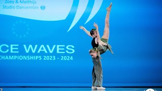 2324 EU CHAMPIONSHIPS  Zoey amp Matthijs Studio Dansemble  Fire On Fire Sam Smith [upl. by Ivad]