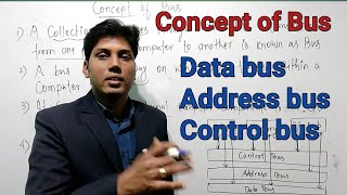 Concept of Bus ll Data bus ll Address bus ll Control bus ll Computer organisation and architecture [upl. by Renmus74]