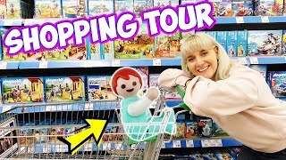 EINKAUFEN MIT EMMA VOGEL amp NINA IM SUPERMARKT  Playmobil Real Life Vlog  Kinderfilm Familie Vogel [upl. by Lathe]