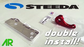 STEEDA INTERIOR HOOD LATCH amp GAS  ACCELERATOR PEDAL SPACER INSTALLS  FOCUS RS [upl. by Luhe]