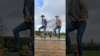 Linedance 🤝 Irish dance countrymusic shorts [upl. by Atekan]