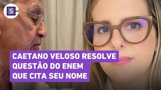 Caetano Veloso comenta e resolve questão do Enem que cita seu nome Maravilha [upl. by Narret]