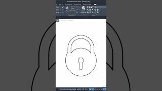 Lock 🔐 Design with the help of AutoCAD 2D Drafting software lock design autocad [upl. by Saraann]