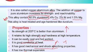 Chapter 04 NONFERROUS METALS AND ALLOYS LECTURE 23 Topic 403 ALUMINIUM AND ALUMINIUM ALLOYS [upl. by Rehptosirhc]