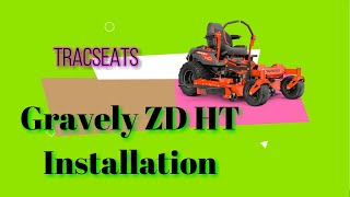 20222023 Gravely HD ZT Trac Seat Suspension Kit DIY Installation Video [upl. by Dewayne]