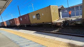 Double Header Linfox Intermodal passing through [upl. by Elana611]