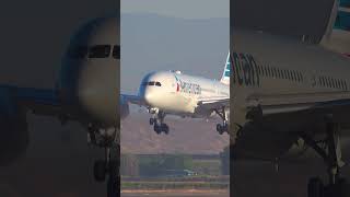 americanairlines boeing 787 landing in santiago scl short [upl. by Gerhard300]