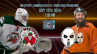 EOSHL Regular Season Westport Lumberjacks vs Frontenac Phantoms [upl. by Jary]