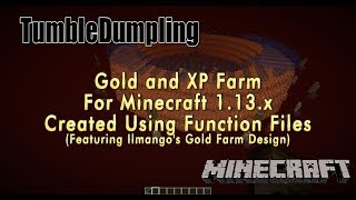 Self Building GoldXP Farm for Minecraft 113x Uses Function Files [upl. by Davena]