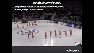 Le patinage synchronisé  Lucie Desmurs [upl. by Higginson]