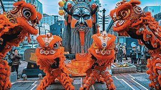 横浜中華街 春節祭2024 獅子舞 Lion Dance Part3 関内・伊勢佐木町へ【4K高画質ノーカット版】 [upl. by Yahsram]