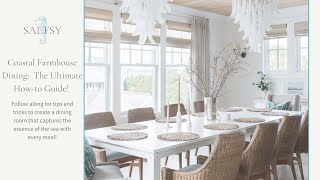 The Ultimate Coastal Farmhouse Dining Room Inspiration Guide [upl. by Eryt]