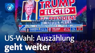 USWahl Trump hat gewonnen – Auszählung der Stimmen geht weiter [upl. by Parthinia]