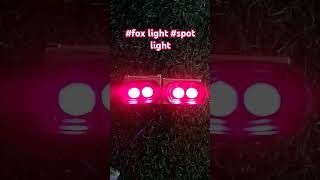 Fox light motorcycle spotlight foglights modification ledlights led saferiding enhancefocus [upl. by Lacey]