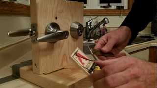 How to pick a lock Schalge using all youtube learned skills and home made tools [upl. by Kristal]