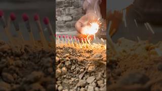 Domino with cracker🫢domino dominoplay experiment shortsvideo happydiwali viralshorts￼ [upl. by Ynohtnaed738]