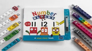 Numberblocks 1120 Wipe Clean Math Book  Numberblocks Math Link Cubes [upl. by Eigroeg887]