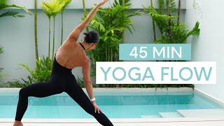 45 MIN FULL BODY YOGA FLOW  Vinyasa Flow For Balance Flexibility amp Strength [upl. by Aphra907]