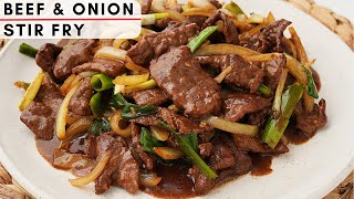 Beef and onion stir fry｜Tender beef stir fry with onion [upl. by Lichter309]