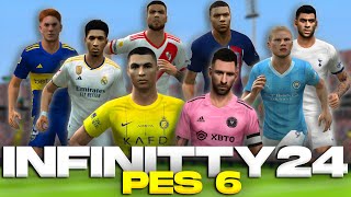 PES 6 INFINITTY PARCHE TEMPORADA 202324  LIGA ARGENTINA DESCARGA [upl. by Delphina32]