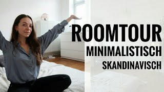 MINIMALISMUS ROOMTOUR 10  minimalistisch skandinavisch  Einzimmerwohnung [upl. by Boelter785]