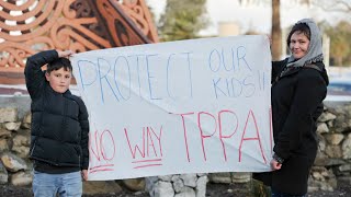 PROTEST  Trans Pacific Partnership TPPA [upl. by Alliuqaj]