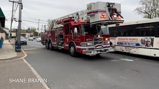 Keansburg Fire Department Tower Ladder 21190 Responding 41724 [upl. by Cameron]