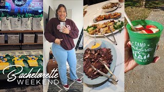 Glamping in the Woods  Yurts Bachelorette Weekend Family Outing Shrimp Tacos  VLOG [upl. by Ayiram]