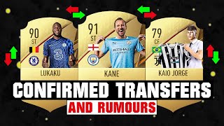 FIFA 22  NEW CONFIRMED TRANSFERS amp RUMOURS 🤪🔥 ft Kane Lukaku Kaio Jorge etc [upl. by Lamraj]