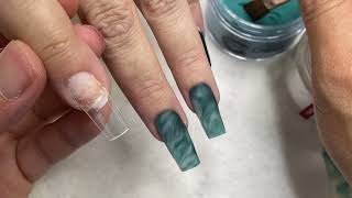 Acrylic Marble For Beginners  Nails Art  Nail Tutorial [upl. by Fasto]