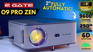 EGate O9 Pro Zen Automatic 🔥 Best Budget Full HD  4K  Projector Unboxing amp Review [upl. by Shaughn]