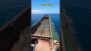 quotEpic Hopper Barge Mud Dump in ActionquotHopperBargeBargeDischargeDredgingShipLifeviralshorts [upl. by Eanrahs]