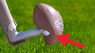 Worlds Longest Field Goal Robot vs NFL Kicker [upl. by Duaner]