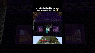 my friend just launched my house away in Minecraft minecraft [upl. by Eiahpets146]