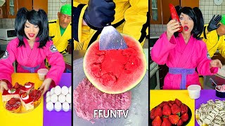 White food vs red food random ice cream challenge [upl. by Krenek]