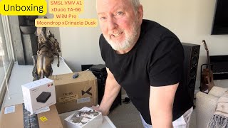 Unboxing the SMSL VMV A1xDuoo TA66Wiim Pro and the Moondrop xCrinacle Dusk [upl. by Philips]