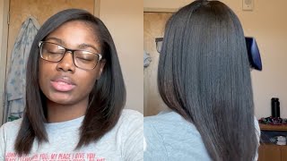 FLAT IRON MY HAIR WM shedding let’s talk about it [upl. by Mikel]